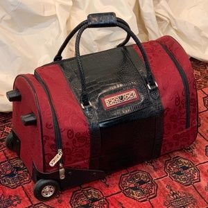 Ruby Red Brighton Rolling Duffle